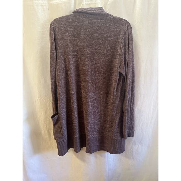 Bobeau Open Front Purple Cardigan – Size M - Picture 3 of 5